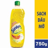 Nước rửa chén Sunlight chanh 750g