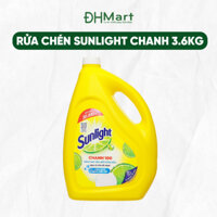 Nước rửa chén Sunlight Chanh 100 can 3.6kg rửa bát sạch nhanh, đánh bay dầu mỡ hiệu quả
