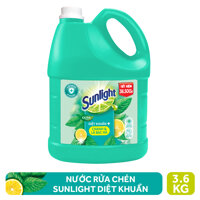 Nước Rửa Chén Sunlight Diệt Khuẩn (3.6kg) LazadaMall