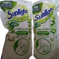 Nước rửa chén SUNLIGHT thiên nhiên muối khoáng & lô hội túi 750g Chính Hãng - Làm Sạch