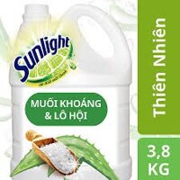 Nước rửa chén Sunlight Thiên nhiên Trắng can 3,8kg