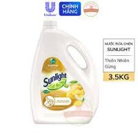 Nước Rửa Chén Sunlight Thiên Nhiên Gừng Chai 3.5kg