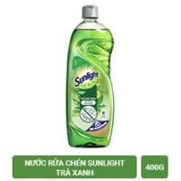 Nước rửa chén Sunlight trà xanh chai 400g