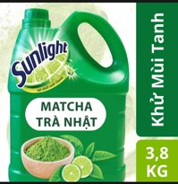 Nước rửa chén sunlight trà xanh 3.8kg