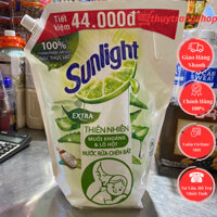 Nước Rửa chén sunlight trắng thiên nhiên túi 3,4kg