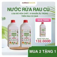 Nước Rửa Rau Củ, Nước Ngâm Rau, Nước Rửa Thực Phẩm GreenFresh Hakinika 1000ml – Loại dư lượng hóa chất, ấu trùng