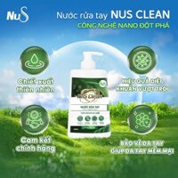 NƯỚC RỬA TAY CÔNG NGHỆ SINH HỌC NuS CLEAN HƯƠNG NƯỚC HOA 500ML