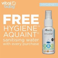 NƯỚC RỬA TAY KHÔ, XỊT DIỆT KHUẨN  VITAL BABY HYGIENE AQUANT SANITISTING WATER 50ML NỘI ĐỊA ANH QUỐC Date 9-21