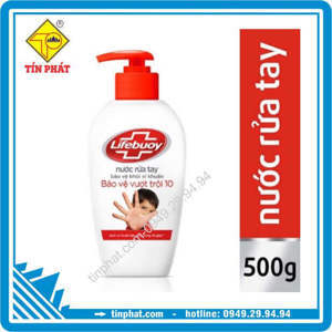 Nước rửa tay Lifebuoy bảo vệ vượt trội dạng chai 500g