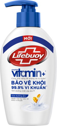 Nước Rửa Tay LIFEBUOY Sữa Dưỡng Ẩm                                       180g