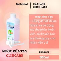 Nước rửa tay sát khuẩn tay Clincare Opodis Pharma hỗ trợ sát khuẩn tay nhanh (500ml)