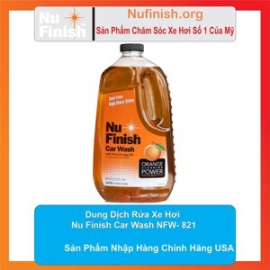 Nước rửa xe Nu Finish Car Wash NFW-821, 1.89 lít