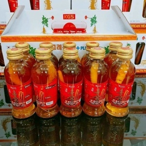 Nước Sâm có củ KGS Hàn Quốc hộp 10 chai x 120ml