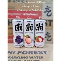 Nước Soda không đường Genki Forest 330ml. ( thùng 24 lon)  Lý Trinh