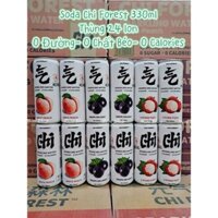 Nước Soda KHÔNG ĐƯỜNG Genki Forest có gas 330ml. ( thùng 24 lon)