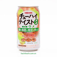 Nước soda mơ Nhật Bản Chuhai không đường và calo Sangaria 350g - Hachi Hachi Japan Shop