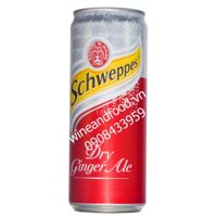 Nước soda Schweppes dry ginger ale lon cao 330ml