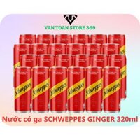Nước soda SCHWEPPES ginger hương gừng lon 320ml
