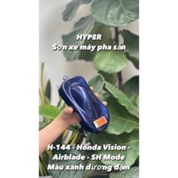 Nước sơn xe máy pha sẵn H_144 Xanh dương camay (Honda SH Mode_ wave 2021)