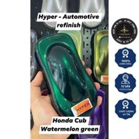 Nước Sơn Xe Máy Pha Sẵn- Màu Xanh Vỏ Dưa Có Bạc Honda Cub - Chính Hãng
