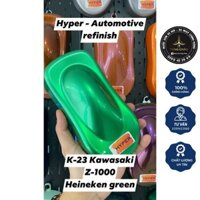 Nước Sơn Xe Máy Pha Sẵn Màu Xanh Kawasaki K-23 Lên Màu Chuẩn Hàng Chính Hãng