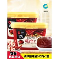 Nước sốt cay ngọt nhập khẩu Hàn Quốc, nước sốt ớt Qingjingyuan 500g*2, nước sốt bibimbap đá, nước sốt bánh cơm chiên, nước sốt lẩu