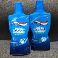 ￼Nước súc miệng Aquafresh 500ml diệt khuẩn, hàng chuẩn Đức, ngừa mảng bám, cho miệng thơm mát