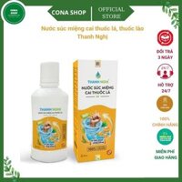 Nước súc miệng cai thuốc lá, thuốc lào Thanh Nghị - Đánh bay mùi hôi khét, khó chịu, giúp thơm miệng, trắng răng