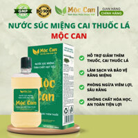 Nước súc miệng cai thuốc lá Mộc Can, nước súc miệng bỏ thuốc lá giúp hơi thở sạch sẽ thơm mát chai 250ml