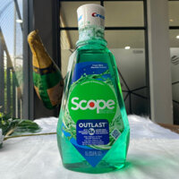 Nước Súc Miệng Crest Scope - Fresh Mint Outlast Mouthwash Rince Bouche Làm Sạch Răng Từ Sâu Bên Trong 1L