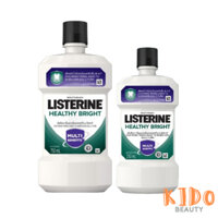 Nước Súc Miệng Giúp Răng Trắng Sáng Listerine Healthy Bright 250ml / 750ml (Hương Chanh Muối)