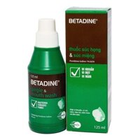 Nước Súc Miệng Họng Betadine 125ml – Dùng Trong Viêm, Nhiễm Khuẩn Ở Miệng Và Họng