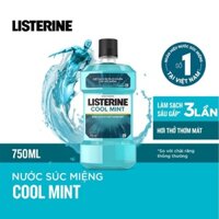 Nước Súc Miệng Listerine Diệt Khuẩn, Giữ Hơi Thở Thơm Mát Listerine Coolmint Mouthwash 750ml