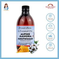 Nước súc miệng mật ong manuka New Zealand Nelson Honey Alpine Manuka Mouthwash 500ml