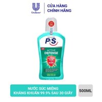 Nước súc miệng P/S Active Defense  kháng khuẩn (500ml )