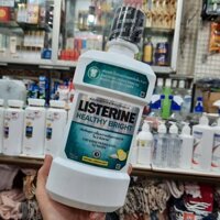 Nước súc miệng răng trắng sáng Listerine tinh chất chanh và muối 750ml