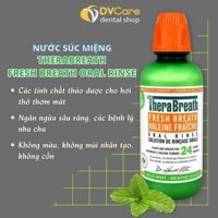 Nước súc miệng TheraBreath Fresh Breath ngừa sâu răng, giúp hơi thở thơm mát [dvcareshop]