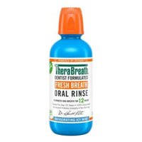 Nước súc miệng TheraBreath Fresh Breath Oral Rinse - Invigorating Icy Mint, 473ml
