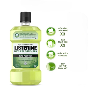 Nước Súc Miệng Trà Xanh Listerine Natural Green Tea (750ml)