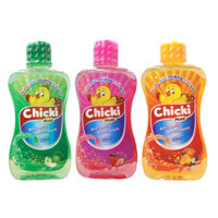 Nước súc miệng trẻ em Chicki vị Táo, Dâu, Cam, 250ml