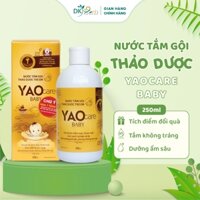 Nước tắm bé thảo dược Yaocare Baby 250ml/chai, điều trị rôm sảy, chàm sữa, hăm tã, làm mát da, phòng chống muỗi