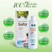 Nước tắm gội thảo dược cho bé DAO'SPA BABY 300ml Giúp Hết rôm sảy,hiết xuất thảo dược,An toàn cho bé ,Chính hãng