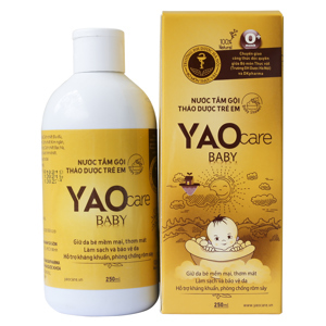 Nước tắm gội thảo dược cho trẻ sơ sinh Yaocare Baby 250ML