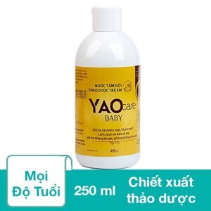 Nước tắm gội thảo dược cho trẻ sơ sinh Yaocare Baby 250ML