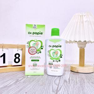 Nước tắm gội thảo dược organnic Dr.papie chai 230ml (0-3 tuổi)