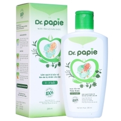 Nước tắm gội thảo dược organnic Dr.papie chai 230ml (0-3 tuổi)