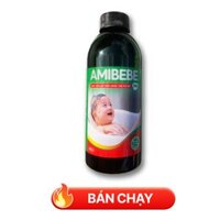 Nước tắm gội thảo dược trẻ em Amibebe Pro kháng khuẩn, ngừa rôm sảy (400ml)