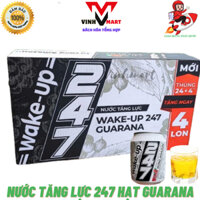 Nước Tăng Lực 247 Hạt GUARANA Thùng 24 Lon KM thêm 4 Lon