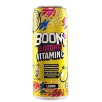 Nước tăng lực Boom+ Isotonic Vitamin C hương chanh 325ml (Malaysia)