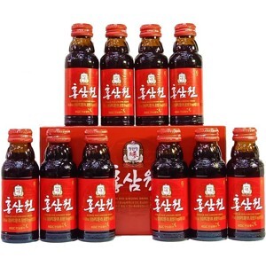 Nước tăng lực hồng sâm Won hộp 10 chai KGC Cheong Kwan Jang